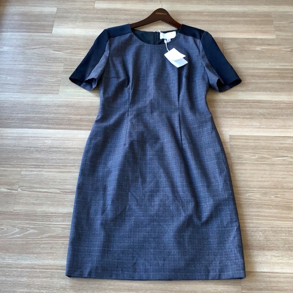 Hugo boss made in Portugal size 8 textured short sleeve crew neck sheath dress - Picture 16 of 17